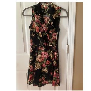 Floral wrap dress